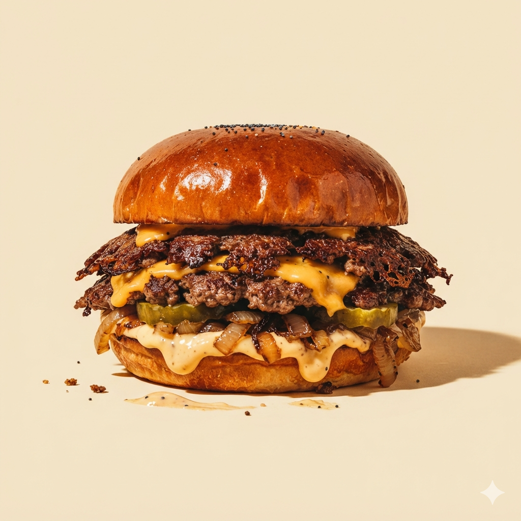 The Beef — double smash burger